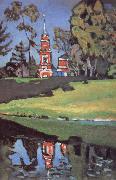 Wassily Kandinsky Voros templom USA oil painting artist